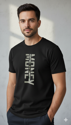 Black “Money Only” Graphic T-Shirt – Streetwear Style